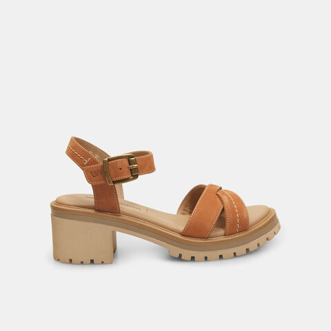 Sandalias de mujer Weinbrenner de nobuk con tacón de 5 cm, Piel Sandalias de mujer Weinbrenner de nobuk con tacón de 5 cm, Piel